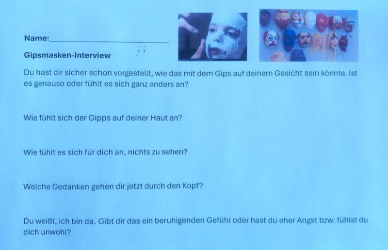 Gipsmasken-Interview